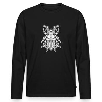 Insectes, bestioles, arthropodes - T-shirt manches longues Premium bio Homme - noir - Devant - Nico (187cm)