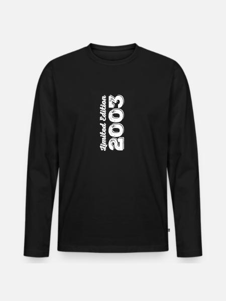 Millésime 2003 - T-shirt manches longues Premium bio Homme - noir