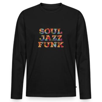 Soul Jazz Funk musik - Männer Premium Bio Langarmshirt - Schwarz - Vorne - Nico (187cm)
