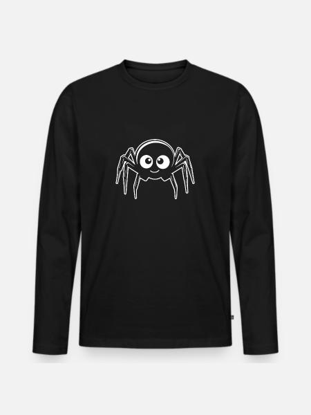 Spider spiders animals - Men's Premium Organic Long Sleeve Shirt - black