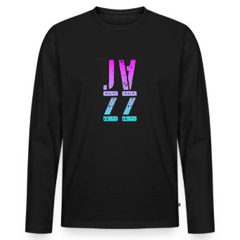 Jazz Music - Men's Premium Organic Long Sleeve Shirt - black - Front - Nico (187cm)