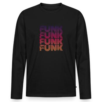 Funk - Men's Premium Organic Long Sleeve Shirt - black - Front - Nico (187cm)