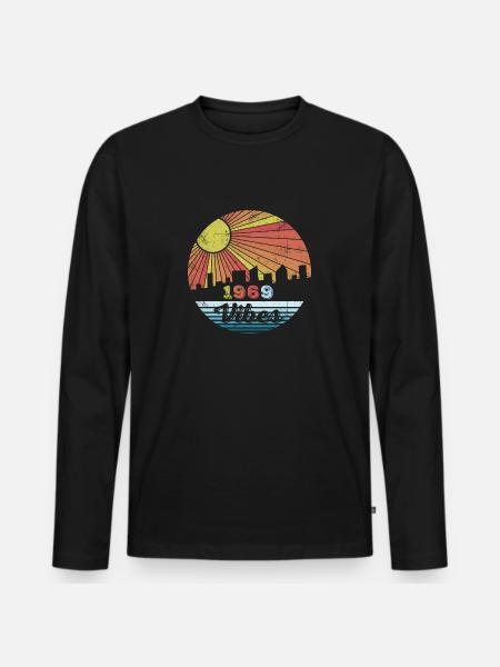 Millésime 1969 - T-shirt manches longues Premium bio Homme - noir