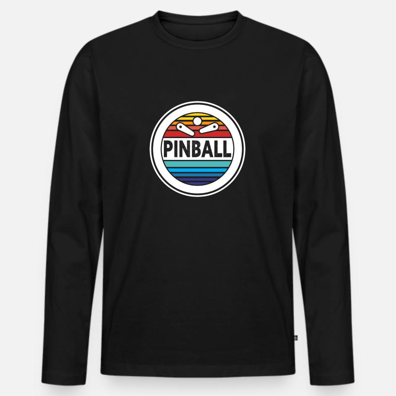 Flipper, Flipper - Männer Premium Bio Langarmshirt - Schwarz