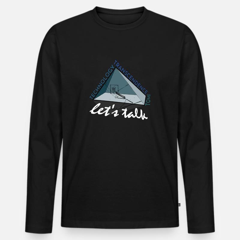 Pyramide: Tomb, Technology, Transcendence - Männer Premium Bio Langarmshirt - Schwarz