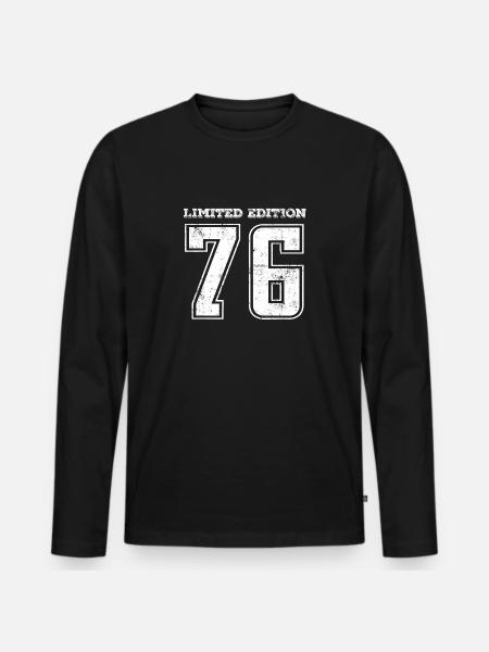 Millésime 1976 - T-shirt manches longues Premium bio Homme - noir
