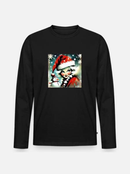 Joyeux Noel #15 - T-shirt manches longues Premium bio Homme - noir