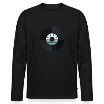 Millésime 1987 - T-shirt manches longues Premium bio Homme - noir - Devant - Nico (187cm)