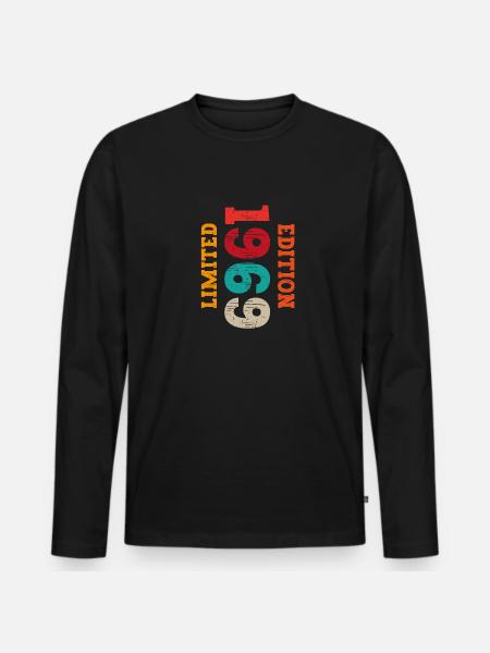 Millésime 1969 - T-shirt manches longues Premium bio Homme - noir