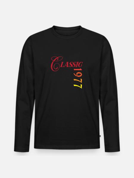 Millésime 1977 - T-shirt manches longues Premium bio Homme - noir