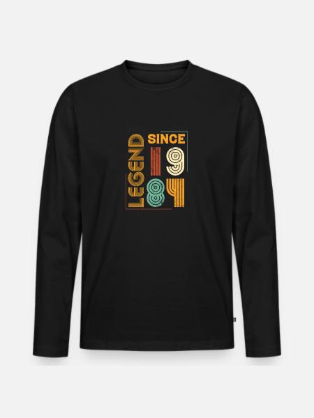 Millésime 1984 - T-shirt manches longues Premium bio Homme - noir