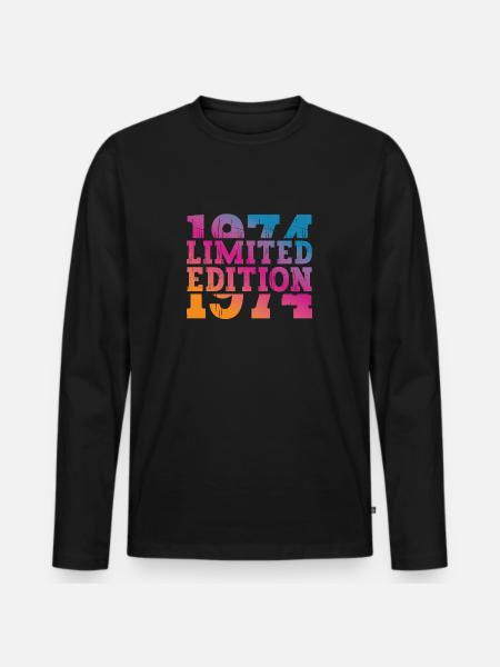 Édition limitée de 1974 - T-shirt manches longues Premium bio Homme - noir