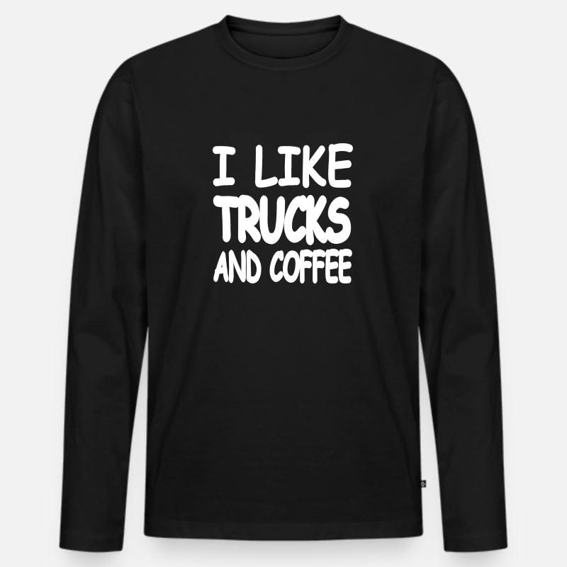 Trucks - Männer Premium Bio Langarmshirt - Schwarz