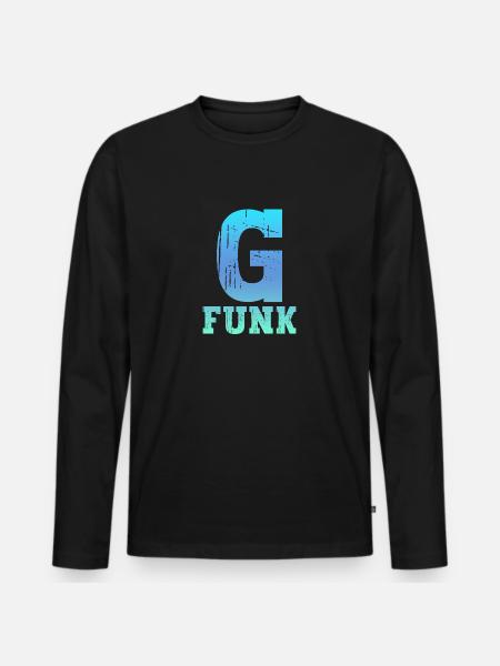 G-Funk Hip Hop - T-shirt manches longues Premium bio Homme - noir
