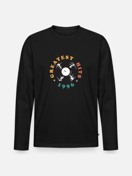 Millésime 1996 - T-shirt manches longues Premium bio Homme - noir
