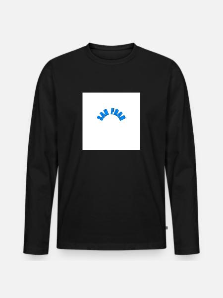 USA - Männer Premium Bio Langarmshirt - Schwarz