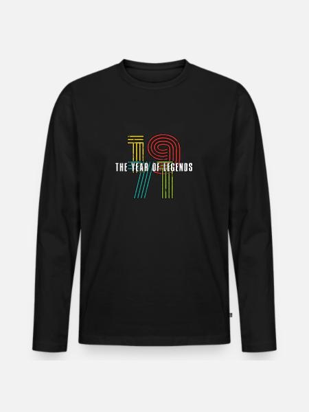 Millésime 1971 - T-shirt manches longues Premium bio Homme - noir