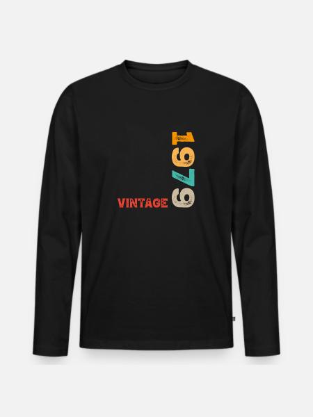 Millésime 1979 - T-shirt manches longues Premium bio Homme - noir