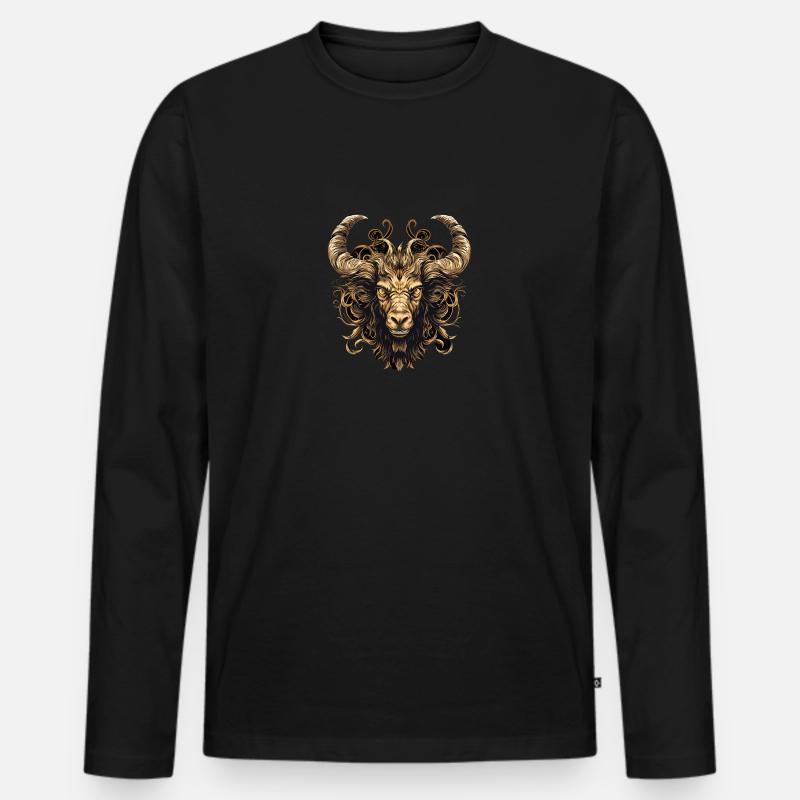 Seele der Weihnachten - Männer Premium Bio Langarmshirt - Schwarz
