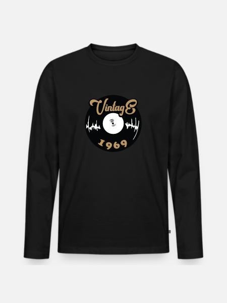 Millésime 1969 - T-shirt manches longues Premium bio Homme - noir