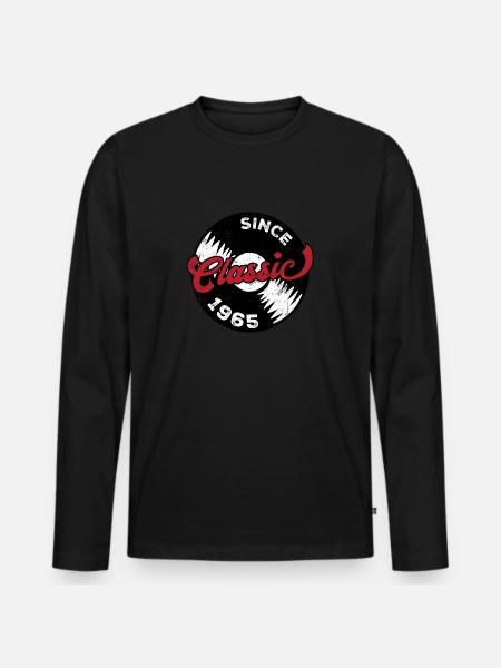 Millésime 1965 - T-shirt manches longues Premium bio Homme - noir