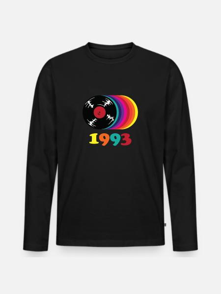Millésime 1993 - T-shirt manches longues Premium bio Homme - noir