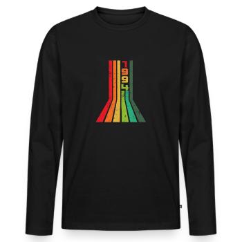 1994 Jahrgang Vintage Geburtstag Geschenk - Männer Premium Bio Langarmshirt - Schwarz - Vorne - Nico (187cm)