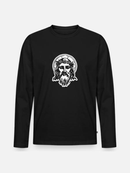 Mon Dieu - T-shirt manches longues Premium bio Homme - noir