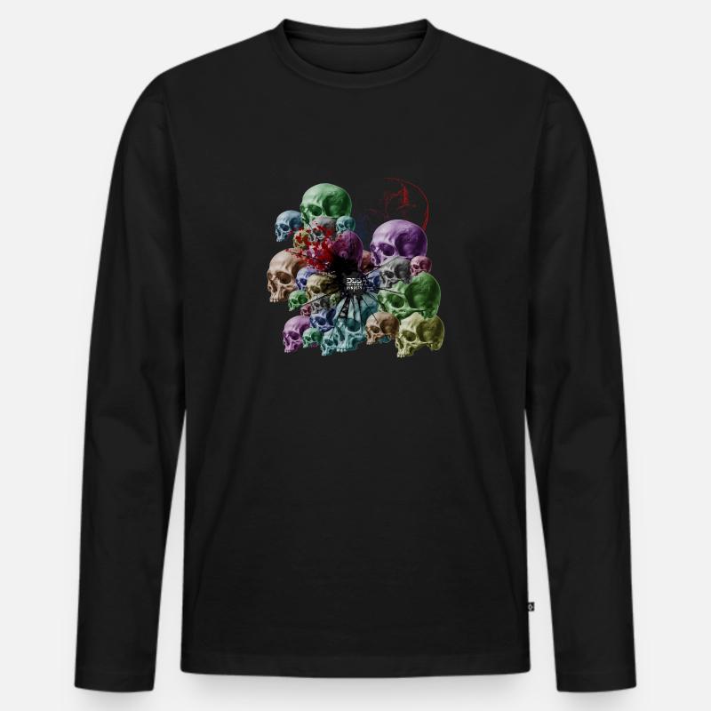 DDD - Männer Premium Bio Langarmshirt - Schwarz
