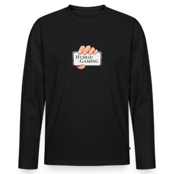 Hybrid Gaming - Men's Premium Organic Long Sleeve Shirt - black - Front - Nico (187cm)