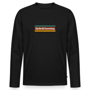 Hybrid Gaming - Men's Premium Organic Long Sleeve Shirt - black - Front - Nico (187cm)