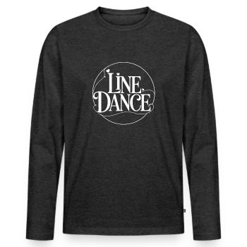 Formation de groupe de danse en ligne My Dance Sport - T-shirt manches longues Premium bio Homme - anthracite chiné - Devant - Nico (187cm)