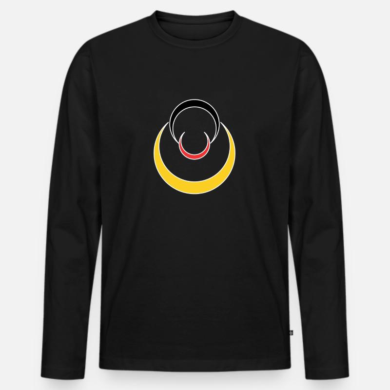 DL2 - Männer Premium Bio Langarmshirt - Schwarz