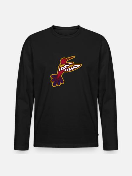 Bird of Egypt - Men's Premium Organic Long Sleeve Shirt - black
