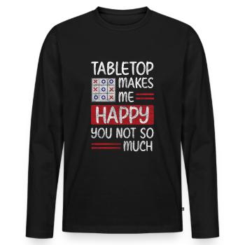 Spiel Nerd Spieler - Männer Premium Bio Langarmshirt - Schwarz - Vorne - Nico (187cm)