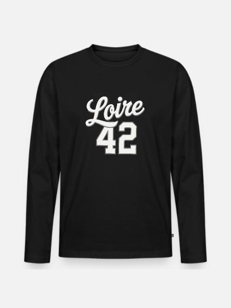 Loire 42 - T-shirt manches longues Premium bio Homme - noir