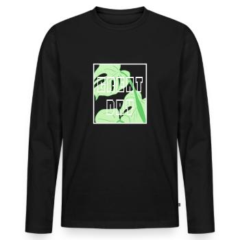 Toller Tag - Männer Premium Bio Langarmshirt - Schwarz - Vorne - Nico (187cm)