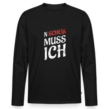 J’AI DES TRUCS À FAIRE - T-shirt manches longues Premium bio Homme - noir - Devant - Nico (187cm)