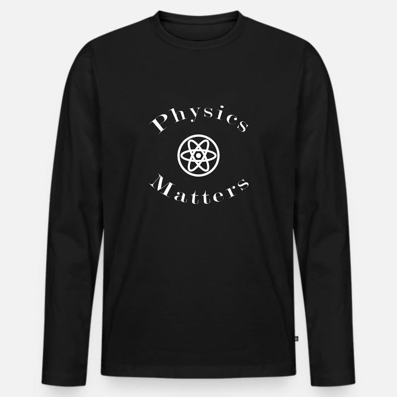 Physik - Männer Premium Bio Langarmshirt - Schwarz