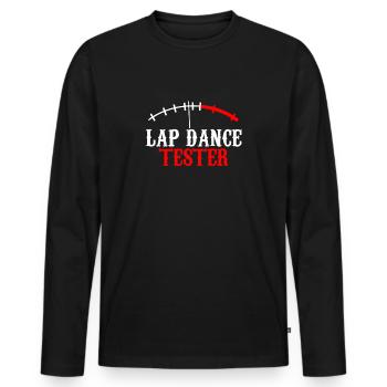 Lap Dance Erwachsene Unterhaltung - Männer Premium Bio Langarmshirt - Schwarz - Vorne - Nico (187cm)