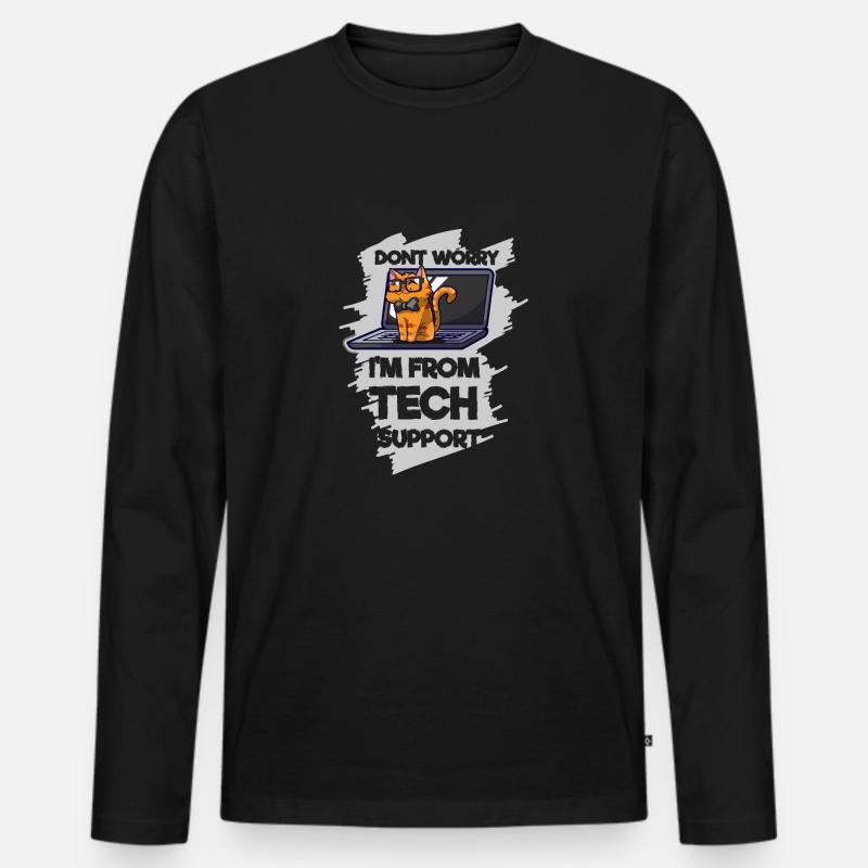 Programmation Cat Tech Support T-shirt manches longues Premium bio Homme