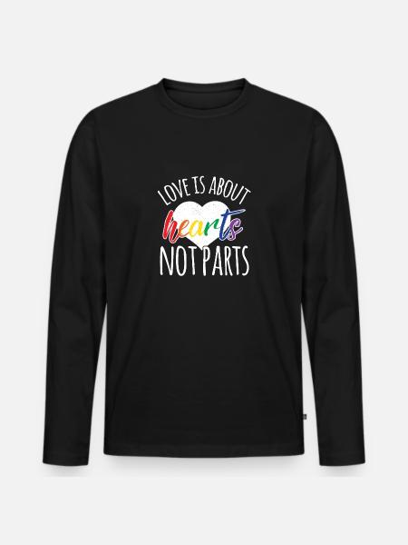 lgBT - Männer Premium Bio Langarmshirt - Schwarz