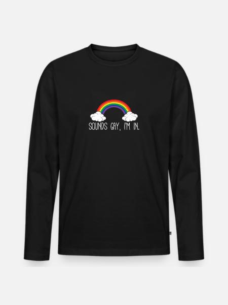 lgBT - Männer Premium Bio Langarmshirt - Schwarz