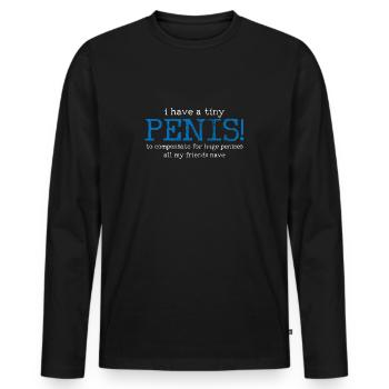 Bachelor Party adultes humour - T-shirt manches longues Premium bio Homme - noir - Devant - Nico (187cm)