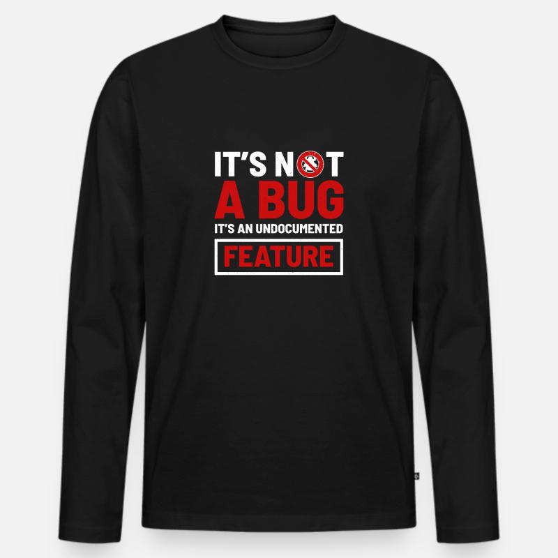computer programming - Men's Premium Organic Long Sleeve Shirt - black