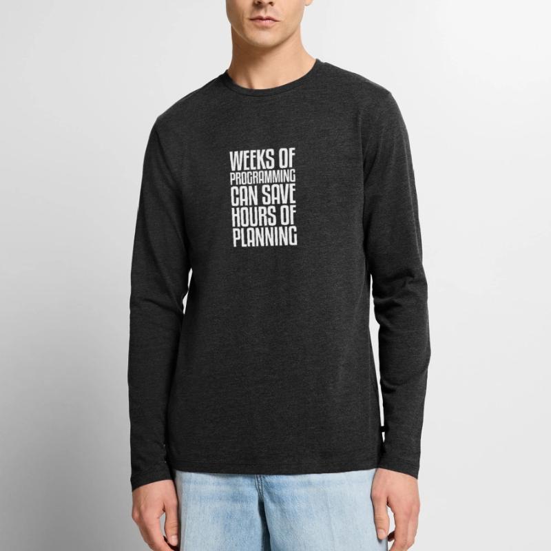 Weeks of Programming | Programmierer Computer IT Männer Premium Bio Langarmshirt