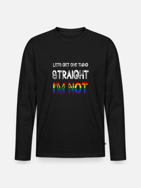 LGBT - Men's Premium Organic Long Sleeve Shirt - black