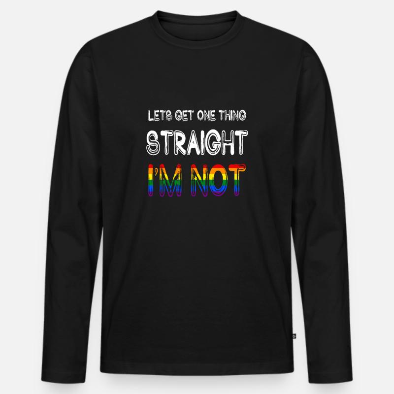 LGBT - Männer Premium Bio Langarmshirt - Schwarz