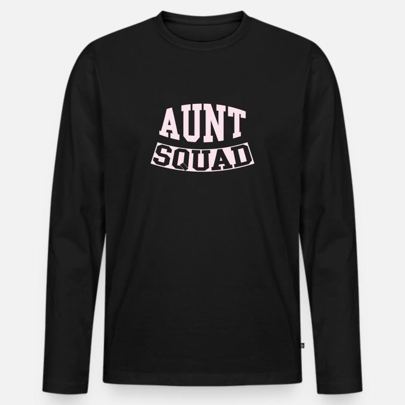 Tante - Männer Premium Bio Langarmshirt - Schwarz