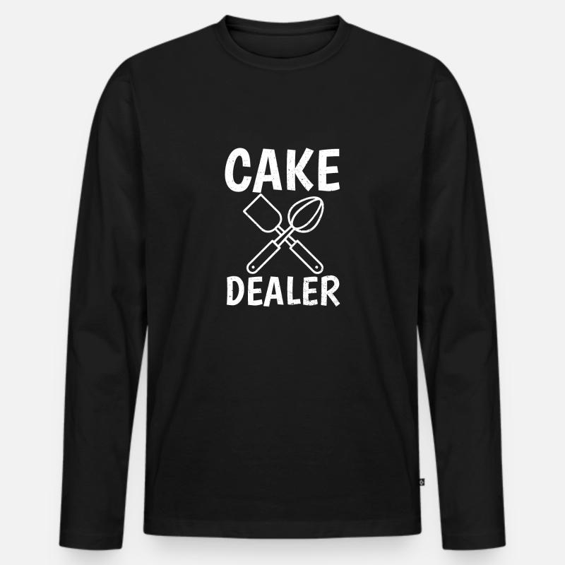 Bäcker - Männer Premium Bio Langarmshirt - Schwarz
